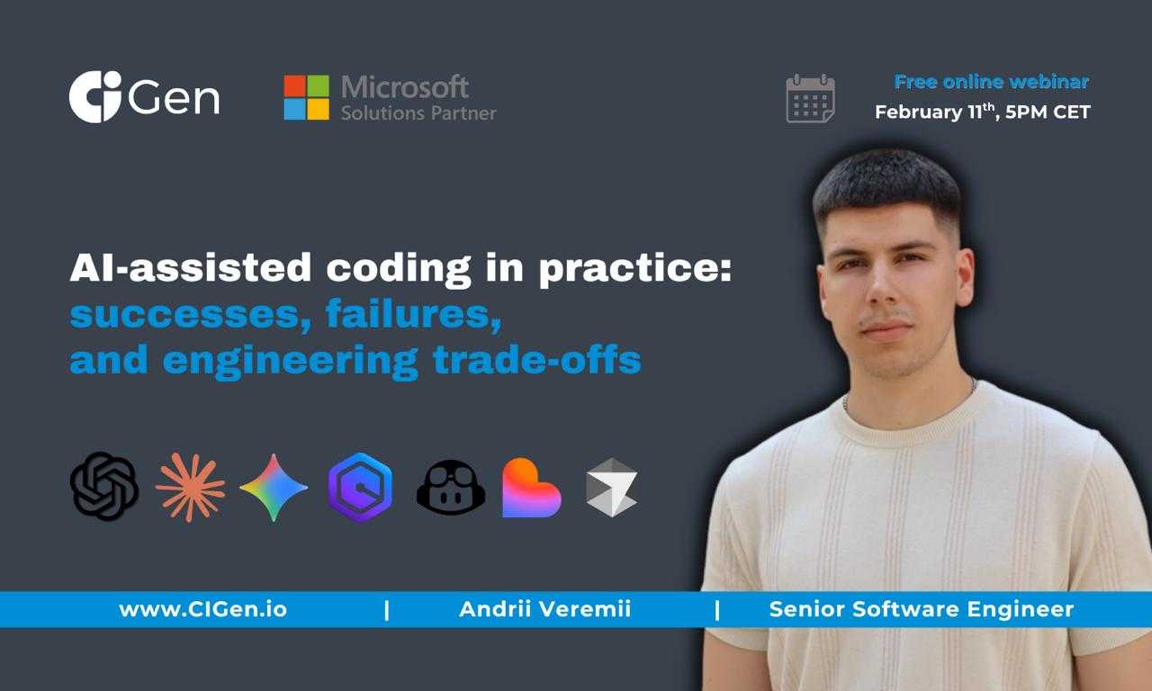 Webinar “AI-assisted coding in practice: successes, failures, and engineering trade-offs”
