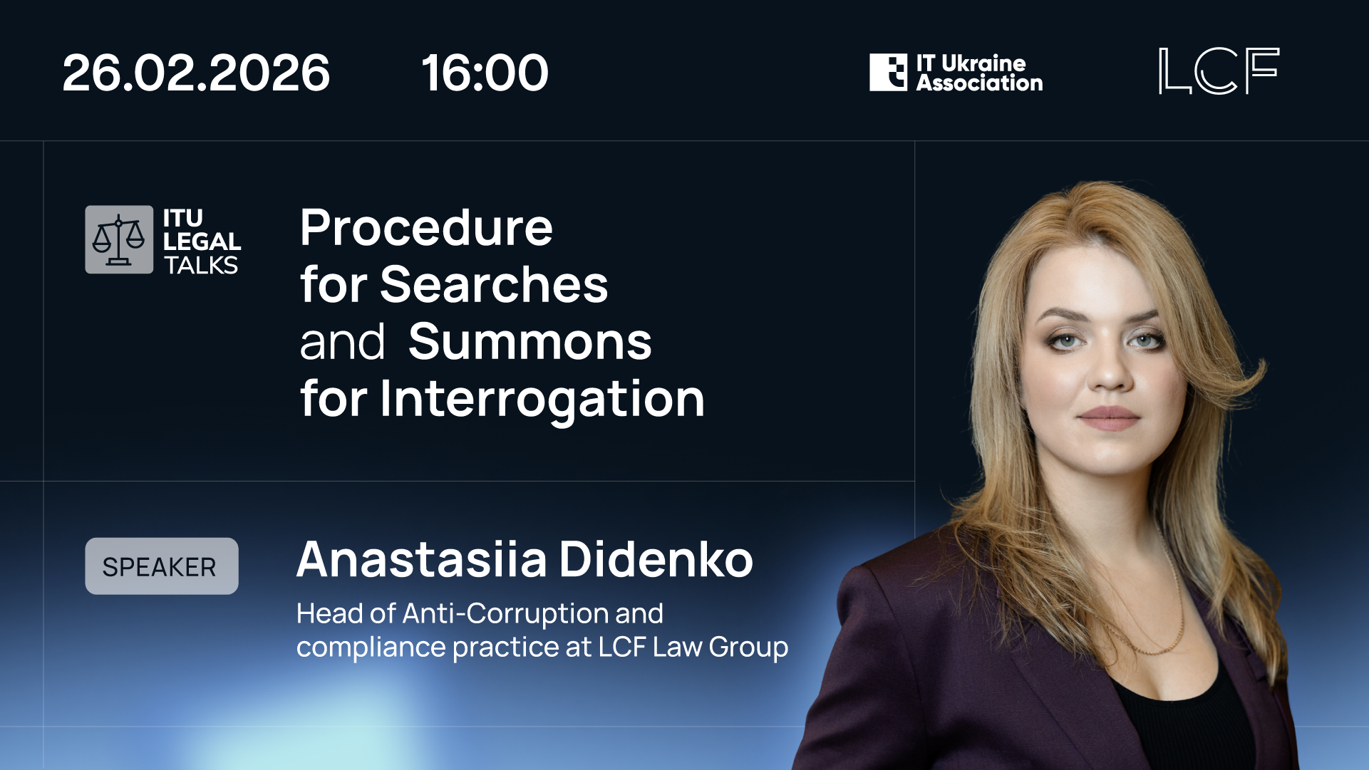 ITU Legal Talks ‘Procedure for Searches and Summons for Interrogation’ ITU Legal Talks ‘Procedure for Searches and Summons for Interrogation’
