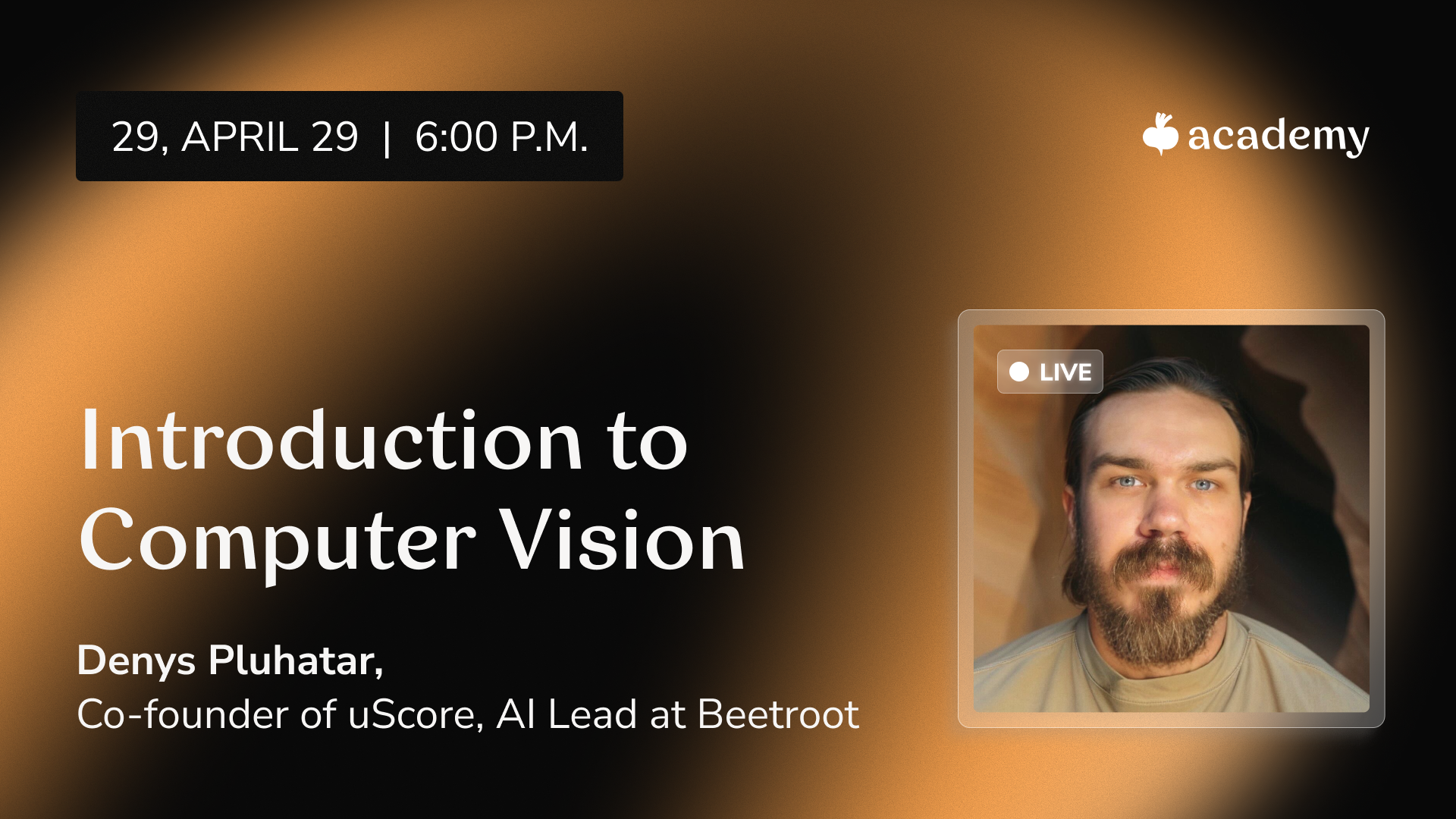 Webinar “Introduction to Computer Vision”