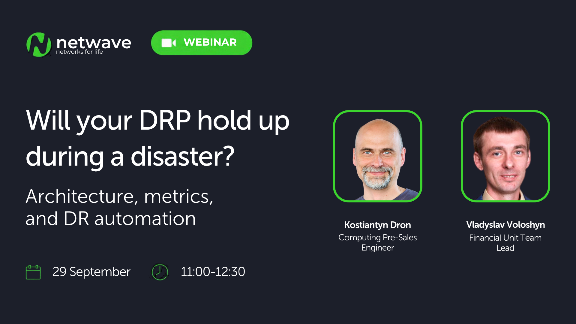 Disaster Recovery Plan — Ensuring Business Continuity Disaster Recovery Plan — Ensuring Business Continuity